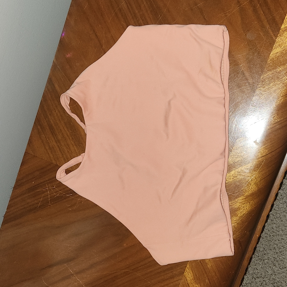 Girlfriend Collective Peach Topanga Halter Sports Bra XL